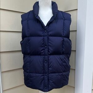 Lands' End Dark Blue Quilted Vest